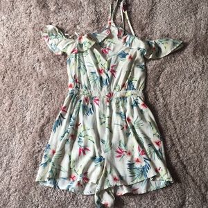 NWT Hollister Tropical/Floral Romper
